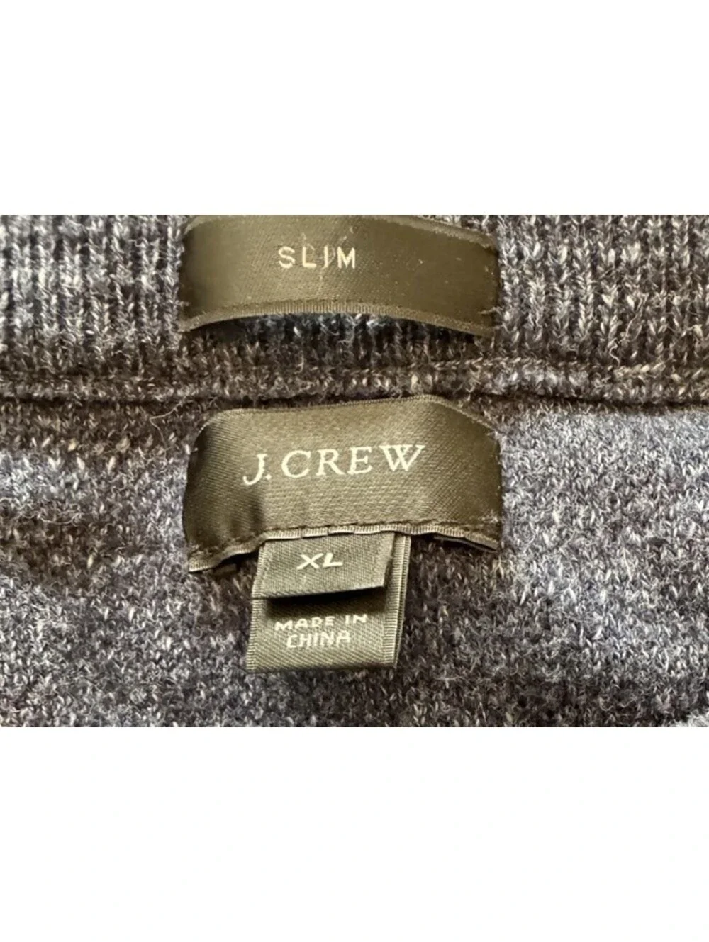 J.Crew Men’s Slim Fit Lightweight Crewneck Sweater Navy Blue XL Raglan Knit
